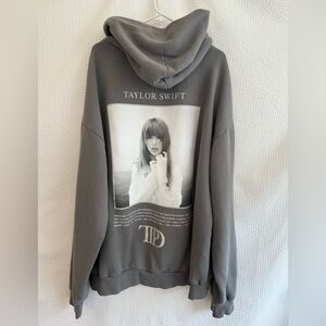 The Tortured Poets Department Gray Hoodie Sweatshirt Taylor Swift Size: XXL